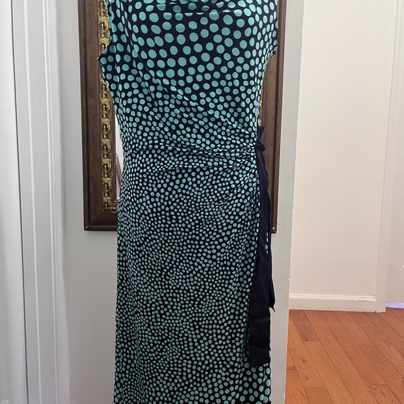 Taylor Green Ruched Wrap Maxi Dress - Picture 3 of 10